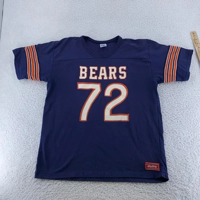 Camiseta deportiva de fútbol americano de colección Chicago Bears Rawlings William Perry #72 L NFL Foto 1 de 4