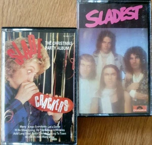 2 x SLADE UK Albums: SLADEST & CRACKERS (CHRISTMAS PARTY ALBUM) - Picture 1 of 3