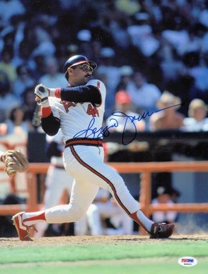 Reggie Jackson Signed Autographed 11X14 Photo Angels Power Swing PSA P49237 - Image 1 of 2