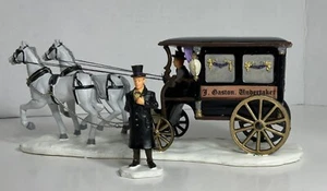 UNDERTAKER'S CARRIAGE SET OF Lemax Spooky Town Halloween Village 03322 Retired - Picture 1 of 12