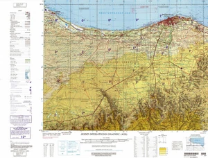 Military Topographic Map of Tripoli Tarabulus Libya - Picture 1 of 2