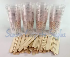 50 X Resin / Paint Mixing Cups ,100 mixing sticks, - Picture 1 of 4