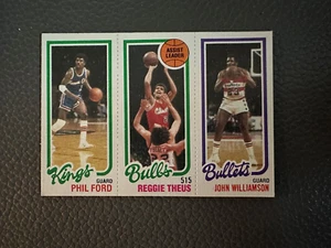 1980-81 Topps #127 Phil Ford / #43 Reggie Theus / #252 John Williamson - Imagen 1 de 2
