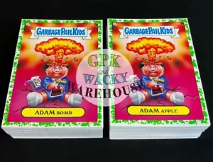 2020 GARBAGE PAIL KIDS 35TH ANNIVERSARY 200 CARD GREEN SET ADAM BOMB - Picture 1 of 1