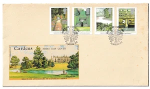 24/8/1983 UK GB FDC - British Gardens - Corsham Court - Oxford Special Postmark - Picture 1 of 2