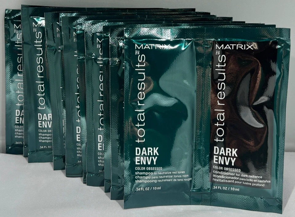 (8 PACK) Matrix Total Results Dark Envy Shampoo & Conditioner Packette, 0.34 oz - Image 1 of 1