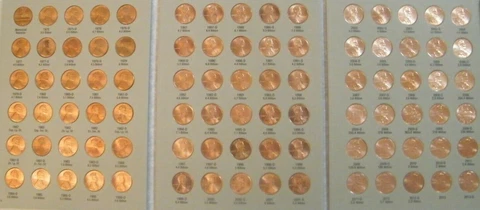 Lincoln Cent Penny Set 1975-2013 Collection (89 Coins) Choice BU Mem & Shield! Cover