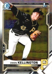 BOWMAN DRAFT 2021 1° BASE CROMO BDC120 OWEN KELLINGTON PITTSBURGH PIRATES - Foto 1 di 2