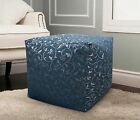 Bean Bag Cover Luxury Jacquard Rome Navy Blue Unfilled Bean Bag Cover Only