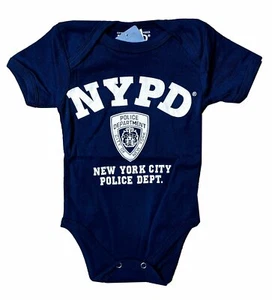 NYPD Baby Infant Bodysuit Officially Licensed Product (Navy Blue ) - Picture 1 of 1