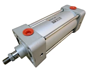 SMC 2-1/2" Bore X 4" Stroke NCDA1F250-0400 Pneumatic Cylinder Switch Read - Picture 1 of 9
