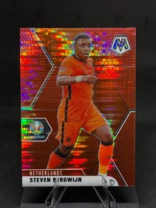 Steven Bergwijn 2021 Mosaico UEFA EURO Fútbol Pulsar Rojo Prizm #144 Países Bajos - Imagen 1 de 2
