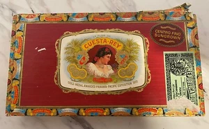 Cuesta-Rey Robusto Centro Fino No. 7 Sungrown Red Wood Cigar Box Empty Dominican - Picture 1 of 12