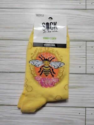 Calcetines Sock It To Me para mujer talla 5-10 Queen Bee multicolor amarillo Foto 1 de 4