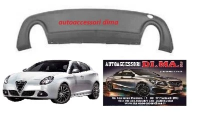 AFTERMARKET SPOILER PARAURTI POSTERIORE ALFA GIULIETTA 2010-2017 DOPPIO SCARICO sped gratis