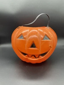 Vintage Halloween Zelluloid Jack O’ Lantern Süßigkeiten Eimer - Bild 1 von 16
