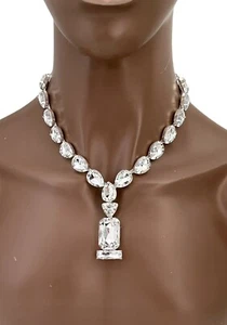 Elegante Collar “Y” Elegante Cristal Acrílico Transparente Informal Elegante Bisutería - Imagen 1 de 3