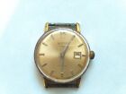 Men`S Vintage Ussr Soviet Russian Date Watch  Wostok 17 Jewels,Gold Plated