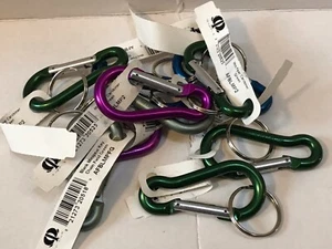 OMEGA PACIFIC 2 1/2" MINI PEAR CARABINER KEY CHAIN / RING CHOOSE COLOUR NEW - Picture 1 of 14