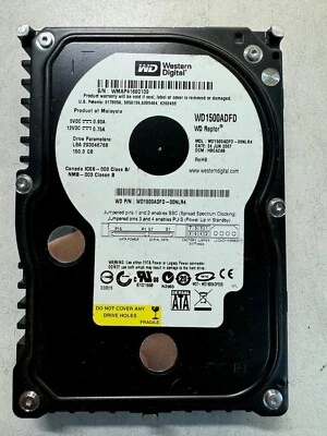 WD WD1500ADFD-00NLR4 150GB 10K RPM Cache 16MB 1.5 Gb/s SATA HDD - Image 1 of 4