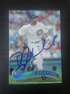 1997 Topps Stadium Club #92 Doug Glanville Chicago Cubs Signed Card Autographed