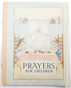 1949 Prayers for Children Book C R Gibson & Co Norwalk Connecticut E2D - Picture 1 of 4