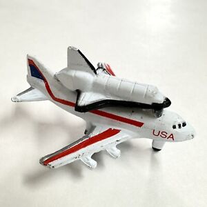 Vtg Micro Machines Boeing 747 Jet Aircraft with NASA Space Shuttle 1987 Galoob