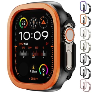 Aluminium Alloy Frame+TPU Cover For Apple Watch Ultra 2 Series 9 8 7 41/45/49mm - Picture 1 of 17