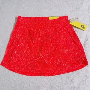 Girls Printed Performance Coral Stretch Skort Liner SIZE XL 14 All In Motion - Picture 1 of 7