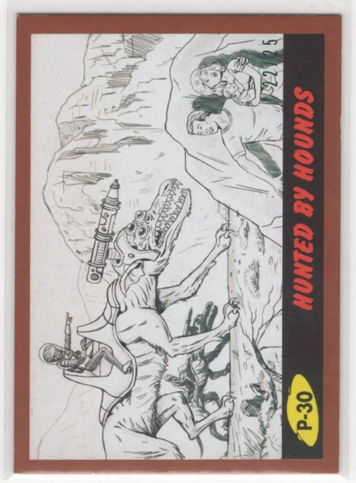 2017 Mars Attacks The Revenge Penciled Bronze #P30 Hunted by Hounds /25 - NM-MT - Bild 1 von 1