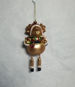 PIER 1 IMPORTS RENTIER MUNDGEBLASEN HANDBEMALT ORNAMENT - Bild 1 von 7