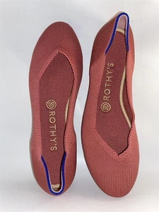 Rothy's The FLAT dunkelrosa Lachs-Halbschuh Damen runde Zehenpartie Schuhe Slipper 8 neu - Bild 1 von 1