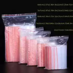 Buste Bustine Sacchetti Trasparenti Zip Richiudibili Plastica Varie Misure e QTA - Foto 1 di 458