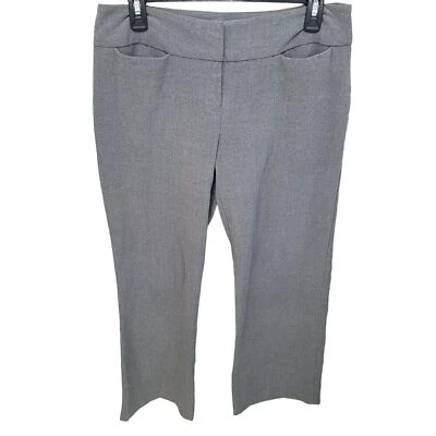 Pantalones de vestir lisos grises Covington para mujer talla 8P Foto 1 de 4