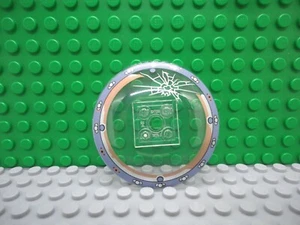 Lego 1 Trans Clear 6x6 Inverted Radar Dish printed cracked glass gyrosphere NEW - Foto 1 di 1