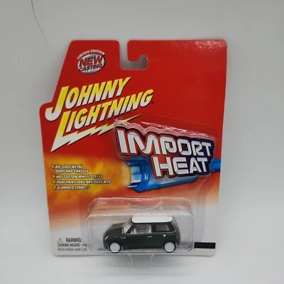 Rare Johnny Lightning Import Heat Mini Cooper White Lightning  - Image 1 of 2