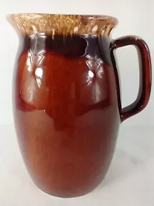 Vintage Hull USA Brown Drip Glaze Pitcher Oven Proof 6.75 in - Picture 1 of 7