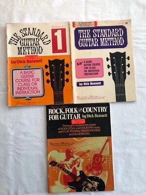 Dick Bennett Songbook Lot: The Standard Guitar Method Book/Rock, Folk, & Country - Image 1 of 4