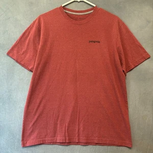 Patagonia Herren T-Shirt Rot Kurzarm Logo Grafik Tee Freizeit Outdoor Gr. M - Bild 1 von 10