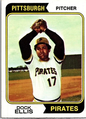 1974 Topps Dock Ellis #145 Pittsburgh Pirates - Image 1 of 2