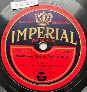 78rpm LOU GOLD Would You Like To Take A Walk FOXTROT/ ADRIAN SCHUBERT 5U0030 - Bild 1 von 4