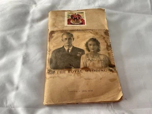 Vintage Hand Made 1950s Scrap Book Royal Wedding Clippings Etc - Picture 1 of 24