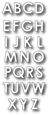 Fustelle Big Shot Sizzix Memory Box Parker Upper Alphabet - Bild 1 von 2