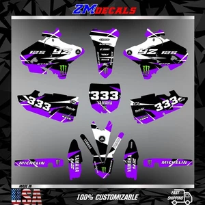 FITS YAMAHA YZ 125 YZ 250 (2015 to 2021) YZ125 YZ250 graphic kits decals - Picture 1 of 6