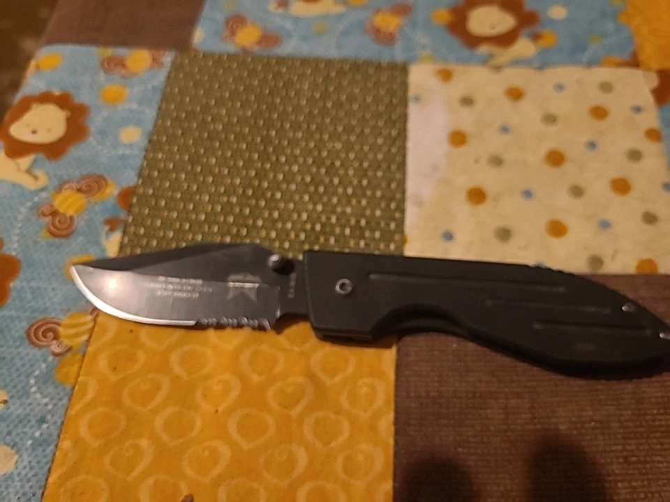 KA-BAR 3072 Warthog Linerlock Black Drop Point Blade Pocket Knife - Image 1 of 4