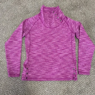 Pulôver Avalanche Feminino M Magenta Corante Espacial Snap Mock Neck Camada Base Ativa - Imagem 1 de 4