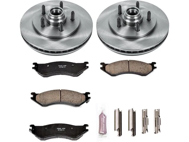 Kit de pastillas de freno delanteras y rotor para Lincoln Navigator 2000-2002 tracción trasera 2001 PB642FP Foto 1 de 1