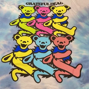 Grateful Dead 2XL Tye-dye T-shirt Jerry Garcia Tour Concert XXL Festival Bear - Picture 1 of 6