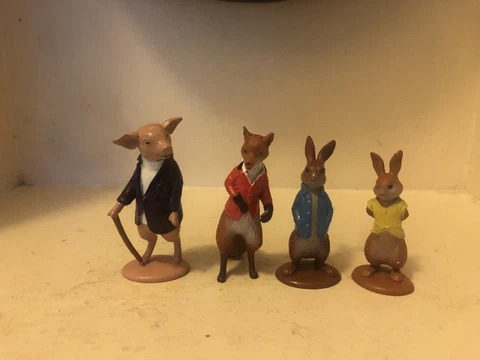 Beatrix Potter Peter Rabbit Collection 4 X Characters Figures Cake Toppers FW&CO Cover