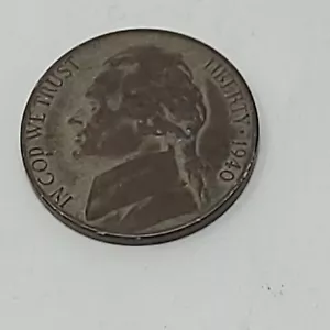 1940 S Nickel - Picture 1 of 3